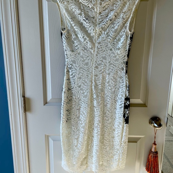 Zara lace bodycon midi dress🖤🤍 - Picture 6 of 10